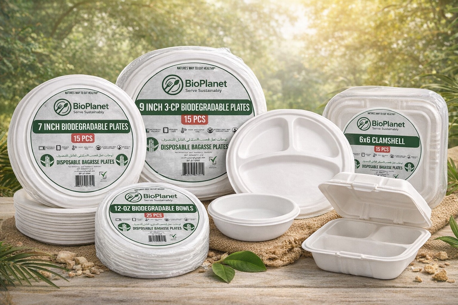 BioPlanet eco-friendly tableware collection